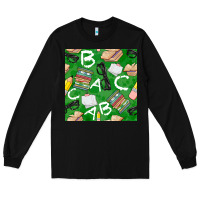 Black english class seamless pattern Long Sleeve Tee - BundleAndBundleShop