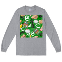 Heather Grey english class seamless pattern Long Sleeve Tee - BundleAndBundleShop