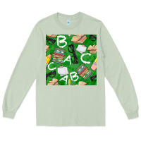 Matcha english class seamless pattern Long Sleeve Tee - BundleAndBundleShop