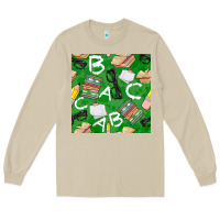 Mushroom english class seamless pattern Long Sleeve Tee - BundleAndBundleShop