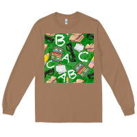 Toasted Coconut english class seamless pattern Long Sleeve Tee - BundleAndBundleShop