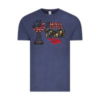 Vintage Denim small town usa Vintage Tee - CowhideDigitalArt
