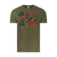 Vintage Olive small town usa Vintage Tee - CowhideDigitalArt