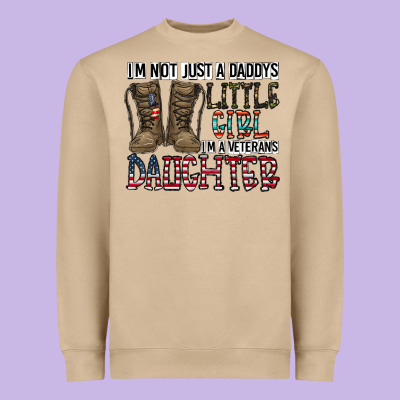 I'm Not Just A Daddy's Little Girl Heavyweight Sweatshirt Designed By Cowhidedigitalart