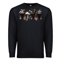 Black grey christmas afro gnomies Premium Sweatshirt - MaliasSmallBusiness