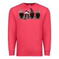 Cardinal grey christmas afro gnomies Premium Sweatshirt - MaliasSmallBusiness