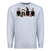 Heather Grey grey christmas afro gnomies Premium Sweatshirt - MaliasSmallBusiness
