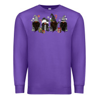 Purple grey christmas afro gnomies Premium Sweatshirt - MaliasSmallBusiness