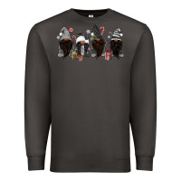 Smoke grey christmas afro gnomies Premium Sweatshirt - MaliasSmallBusiness