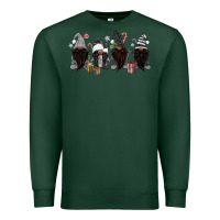 Sports Green grey christmas afro gnomies Premium Sweatshirt - MaliasSmallBusiness