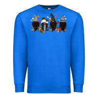 True Royal grey christmas afro gnomies Premium Sweatshirt - MaliasSmallBusiness