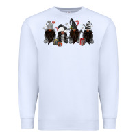 Grey Christmas Afro Gnomies Premium Sweatshirt | Teevron