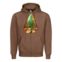 Chestnut desert cactus arrowhead Zipper Hoodie - Jasminsmagicworld
