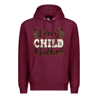 Burgundy every child matters Premium Hoodie - BarkalooDesign