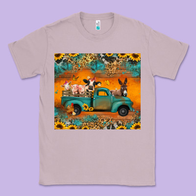 Farm Animals Truck Classic Tee Designed By Jasminsmagicworld