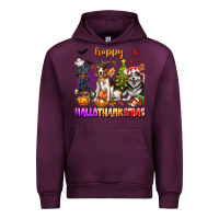 Mauve Wine happy hallothanksmas dogs Urban Hoodie - texasbilliewilder