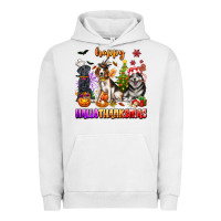 Pigment Lunar Rock happy hallothanksmas dogs Urban Hoodie - texasbilliewilder