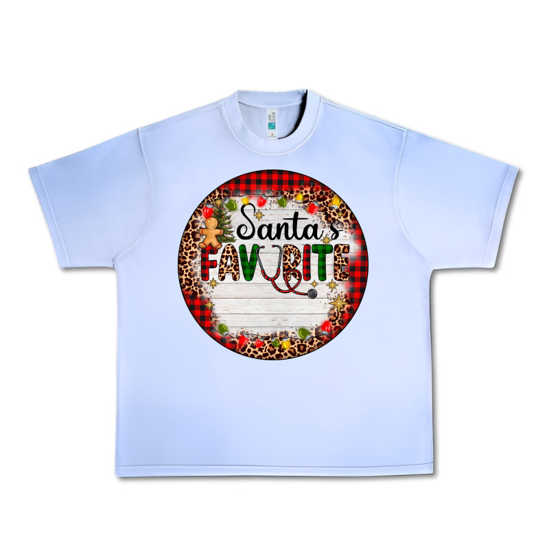 Custom Name Santas Favorite Nurse Urban Heavy Tee by AdoDesignShop | Teevron