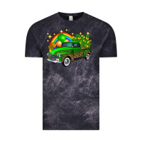 Cloud Black st patricks shamrock gold rainbow balloon candy truck Vintage Tee - FaDigitalArtStudio