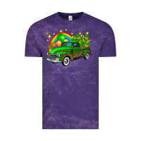 Cloud Purple st patricks shamrock gold rainbow balloon candy truck Vintage Tee - FaDigitalArtStudio