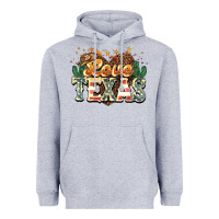 Heather Grey love texas Heavyweight Hoodie - NancyCooperArtShop