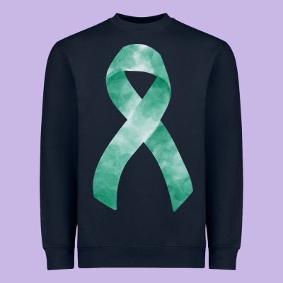 Liver Cancer Ribbon Fa Element Heavyweight Sweatshirt Designed By Fadigitalartstudio