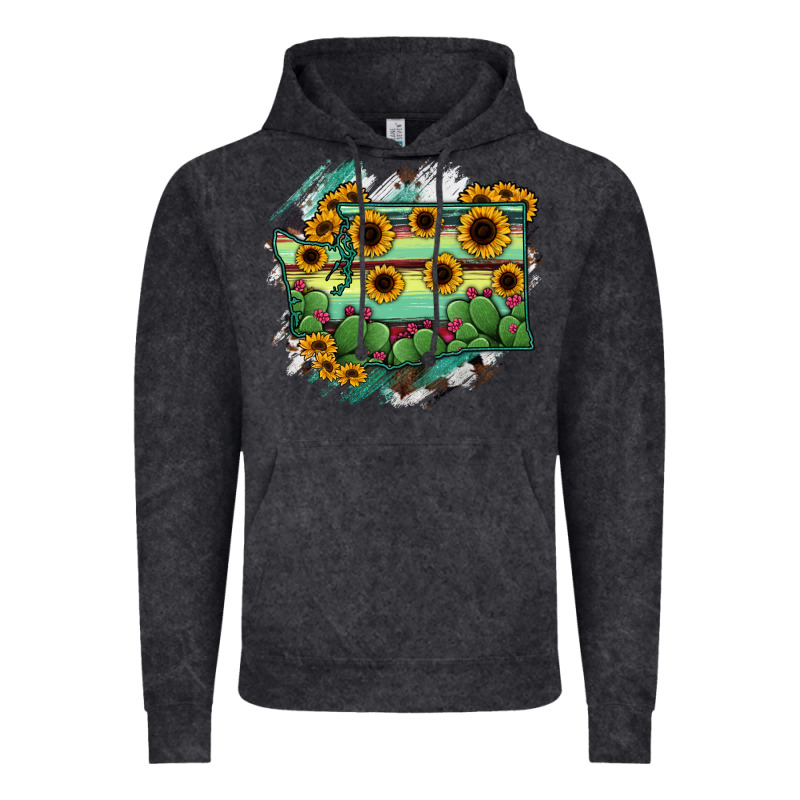 Washington State Map Vintage Hoodie by RanaPortraitStore | Teevron
