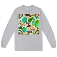 Geography Class Seamless Pattern Long Sleeve Tee | Teevron