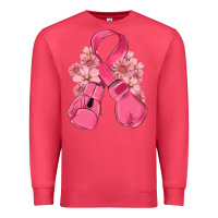 Cardinal breast cancer with boxing gloves Premium Sweatshirt - MaliasSmallBusiness