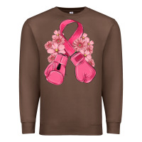 Chestnut breast cancer with boxing gloves Premium Sweatshirt - MaliasSmallBusiness