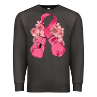 Smoke breast cancer with boxing gloves Premium Sweatshirt - MaliasSmallBusiness