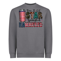 Storm Star Spangled Hammered Heavyweight Sweatshirt - CowhideDigitalArt