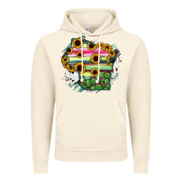 Vintage Artic Wisconsin State Map Vintage Hoodie - RanaPortraitStore