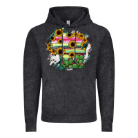 Vintage Black Wisconsin State Map Vintage Hoodie - RanaPortraitStore