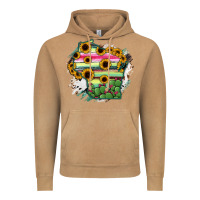 Vintage Camel Wisconsin State Map Vintage Hoodie - RanaPortraitStore