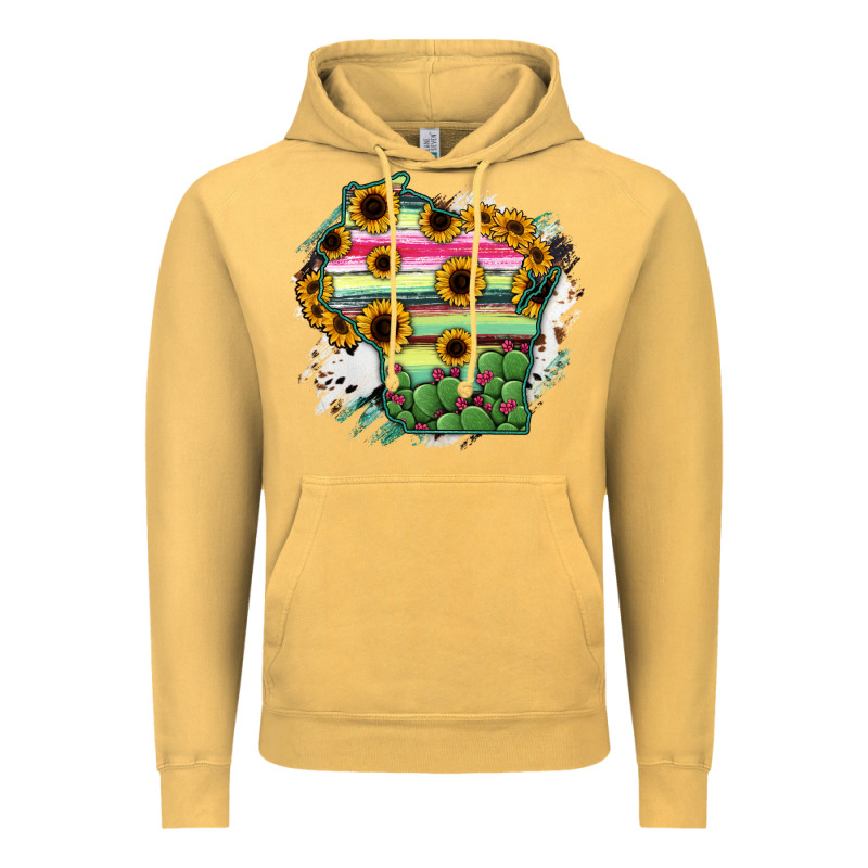 Wisconsin State Map Vintage Hoodie by RanaPortraitStore | Teevron