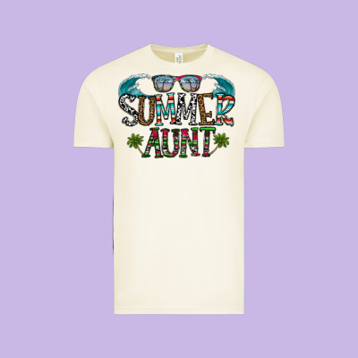 Summer Aunt Vintage Tee Designed By Cowhidedigitalart