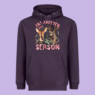 Fill The Freezer Season Heavyweight Hoodie Designed By Maliassmallbusiness