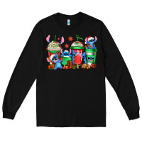 Black christmas stitch coffee Long Sleeve Tee - Jasminsmagicworld