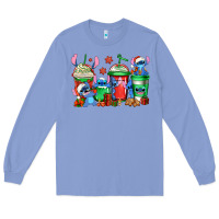 Colony Blue christmas stitch coffee Long Sleeve Tee - Jasminsmagicworld