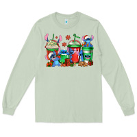 Matcha christmas stitch coffee Long Sleeve Tee - Jasminsmagicworld