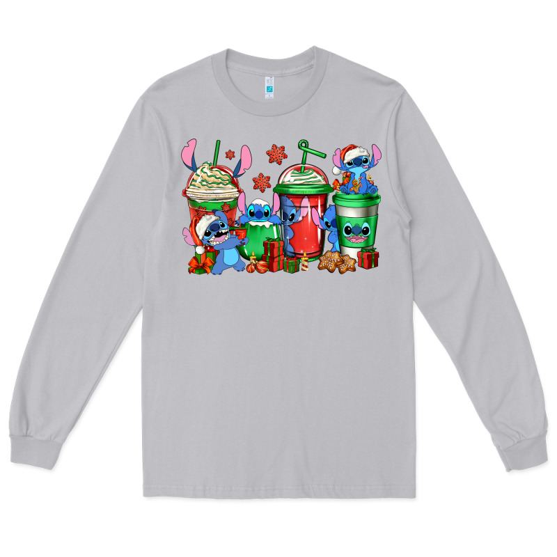 Christmas Stitch Coffee Long Sleeve Tee by Jasminsmagicworld | Teevron
