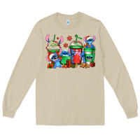 Mushroom christmas stitch coffee Long Sleeve Tee - Jasminsmagicworld