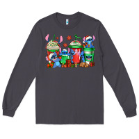 Smoke christmas stitch coffee Long Sleeve Tee - Jasminsmagicworld