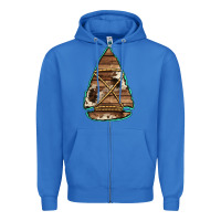 True Royal cowhide wooden arrowhead Zipper Hoodie - Jasminsmagicworld