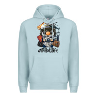 Blue Mist pilot life gnome Premium Hoodie - BarkalooDesign