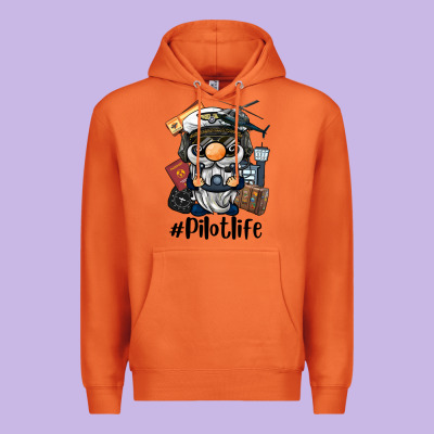 Pilot Life Gnome Premium Hoodie Designed By Barkaloodesign