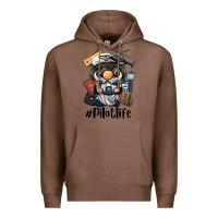 Chestnut pilot life gnome Premium Hoodie - BarkalooDesign