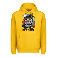 Lemon pilot life gnome Premium Hoodie - BarkalooDesign
