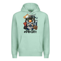 Seafoam pilot life gnome Premium Hoodie - BarkalooDesign
